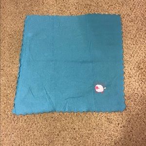 LITTLE LAMB NWOT BABY BLANKET UNISEX ADORABLE TURQUOISE LIGHTWEIGHT 27 x 27